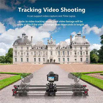 Neewer 31.5/80cm Motorized Camera Slider,2.4G Wireless Control Carbon Fiber Dolly Rail Camera Slider,Support Video Mode,Time detail image