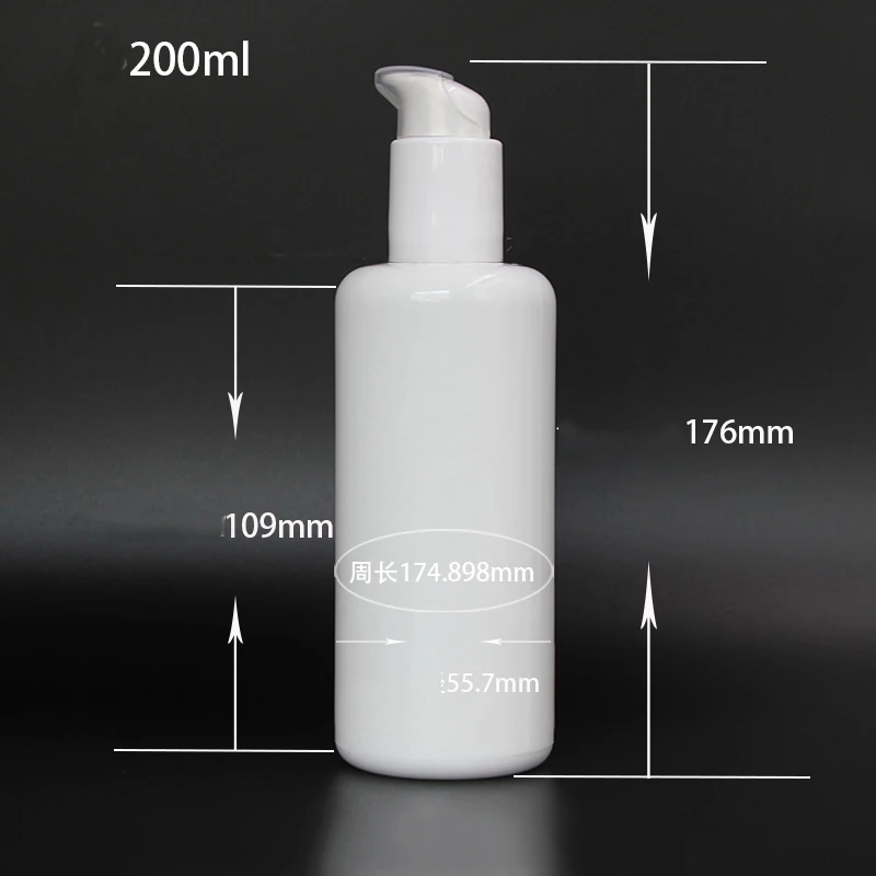 40ml 100ml 120ml 200ml White Ceramic Refillable Bottles Travel Glass Bottle Pump Lotion Bottles for Cosmetic Packing