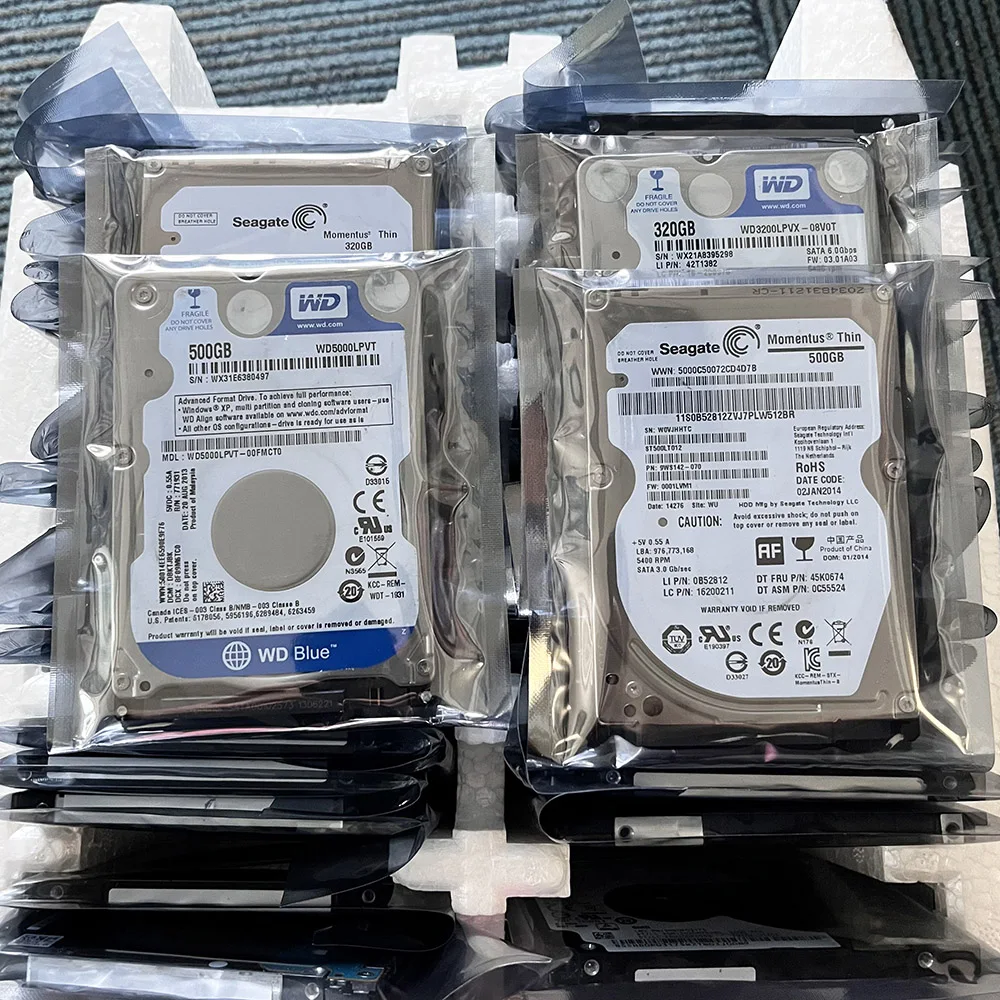 卸売2.5インチ中古ハードディスク160/250/320/500GB 1T