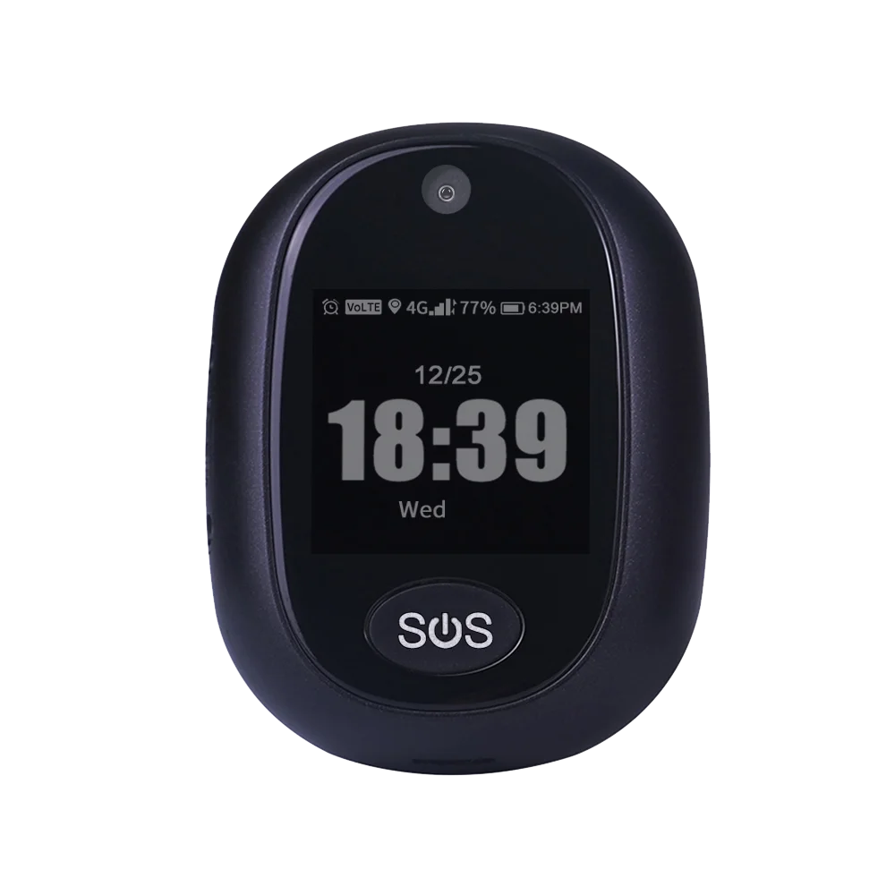 4G GPS Tracking Pendant with SOS Button and Fall Detection for Senior Kids Care V45 Anytracking