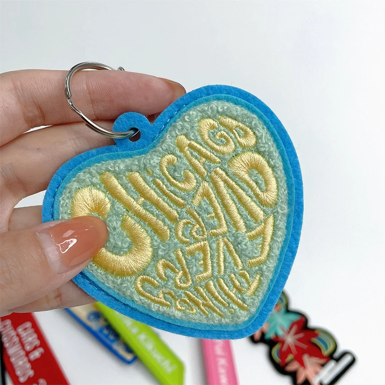 Custom High Quality Embroidery Keychain Patch Buy Embroidery Keychain