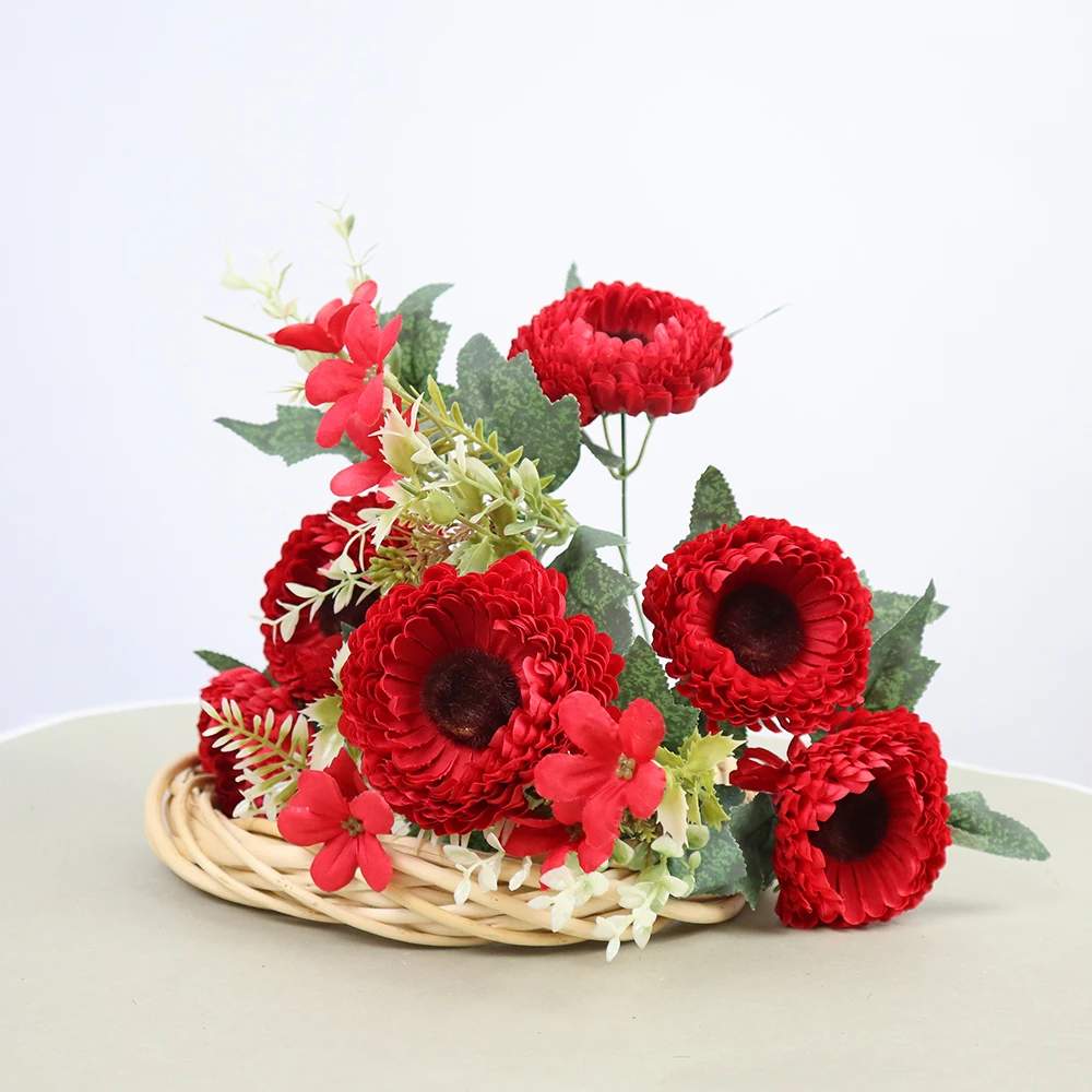 High-end Artificial Flower Wholesale Bunch Of Artificial Daisy Bouquet ...