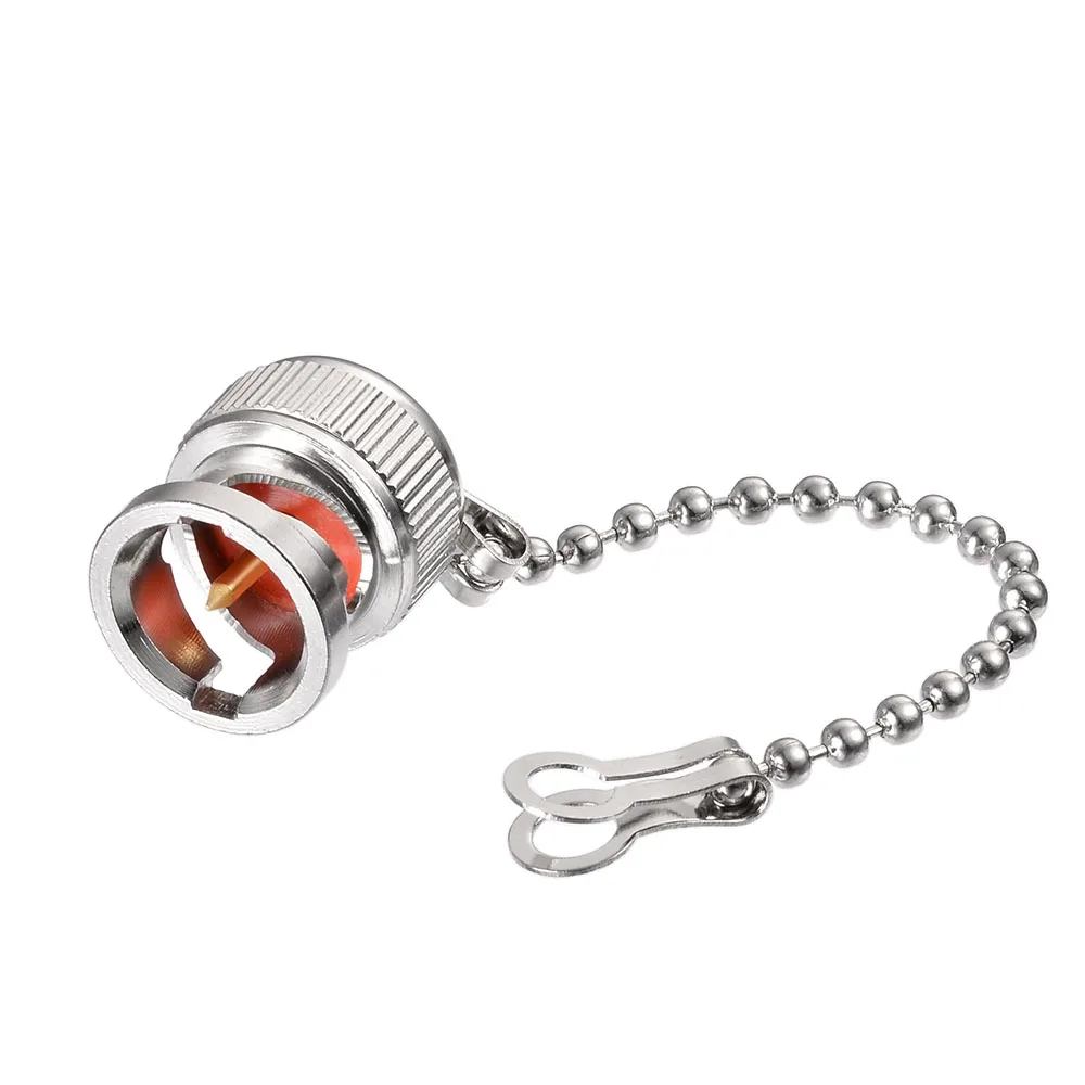 Bnc Type Connector Protective Cover Dust Cap With Chain For Bnc Female