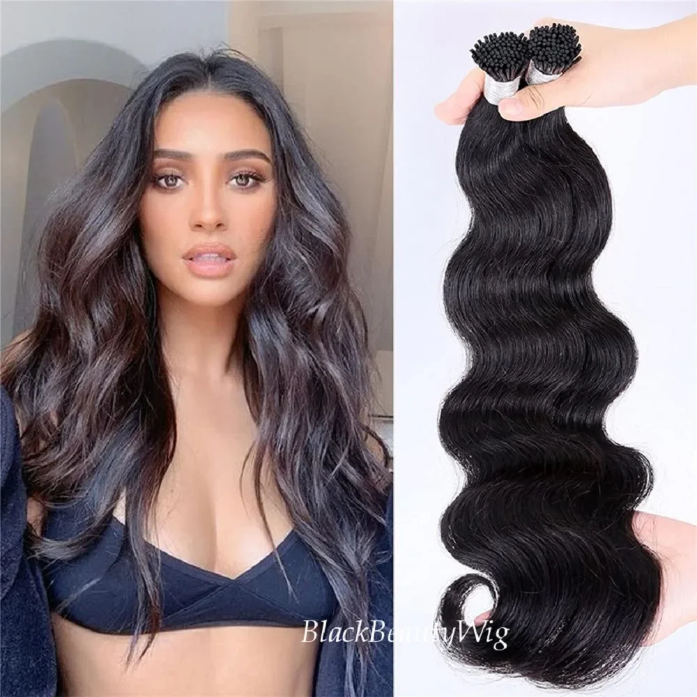 Malaysian Remy Human Hair I-tip Extensions Pre Bonded Hair_voghion.com