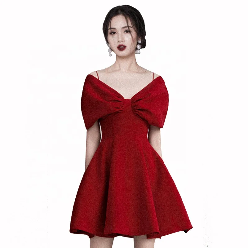 red dress for older ladies