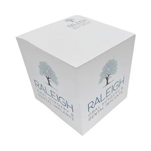 Customized 10*10*10cm Self-Adhesive Sticky Note Cube Promotional Printed Notepad Block on 4 Wood Pallet Sides