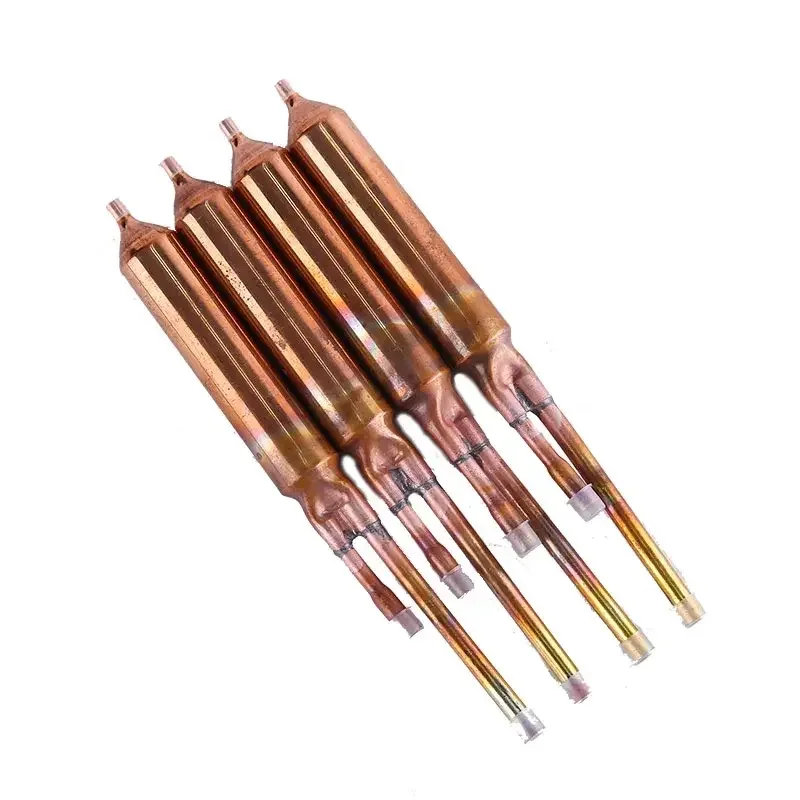 Factory Wholesale Welding Copper Filter Drier With Access Valve for Refrigerator Freezer