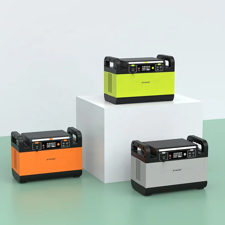 Portable Power Station LiFePo4 Lithium Battery AC DC Output Electric Grill Air Conditioner 1500W Power Station Solar Generator