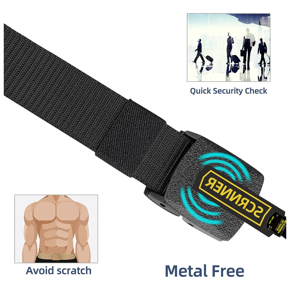 Durable Hot Selling Tactical Fashion Nylon Belt Lightweight Plastic Buckle Metal Free Tactical Belt