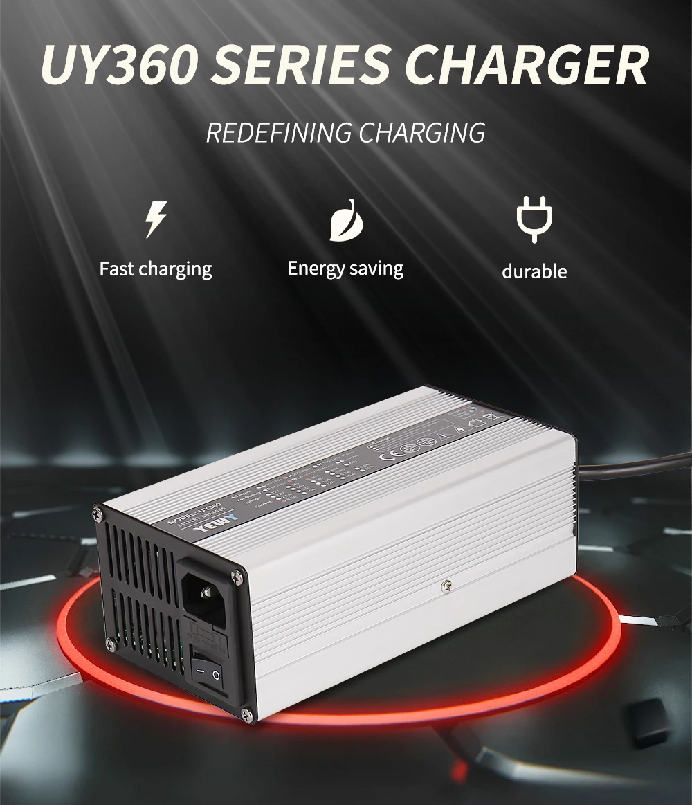 UY360 lithium battery charger 12v 20a for electric vehicle, View