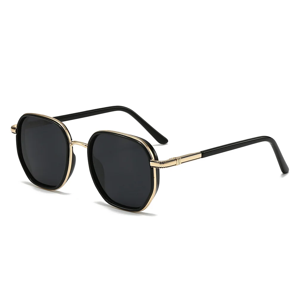 New Metal Fashion Polarized Sunglasses Men Polarized Sunglasses Women Polygonal Anti UV Polarized Sunglasses Custom Wholesale