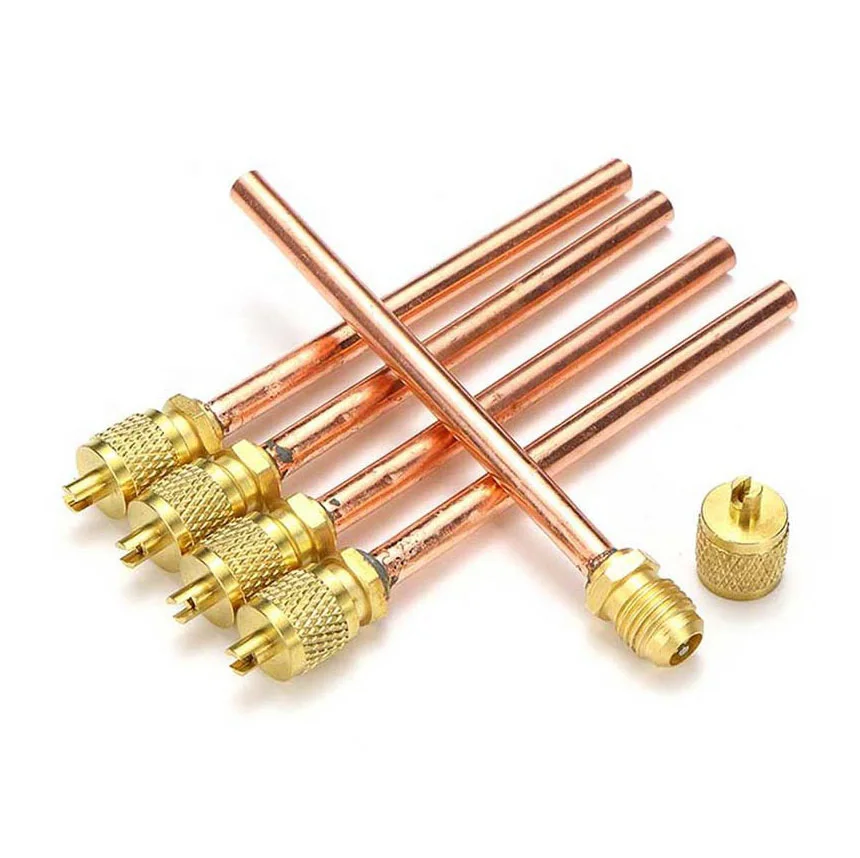 HVAC Copper Tubing Valves with Brass Fittings for AC Servicing