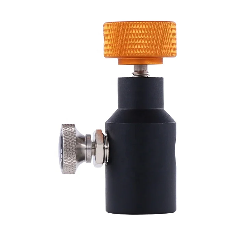 Paintball PCP Remote Hose Fill Adapter CO2 Adapter on / Off With Release Valve