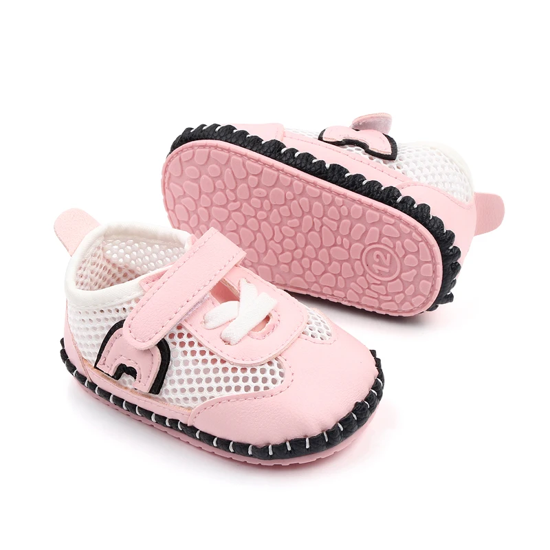 Spring and Autumn Infants Shoes Baby Non-slip Soft Sole Breathable Mesh Surface Walking Shoes supplier