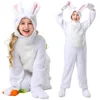 5829 White Children's Onesie with Headgear, Gloves, and Foot Covers