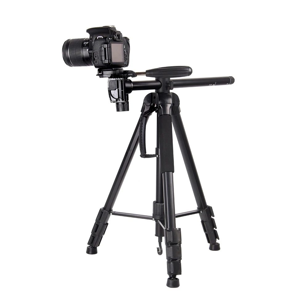 New Arrival 2 in 1 Dslr Aluminum Tripod Stand for Camera Horizontal Center Column Stand Professional Aluminum Tripod