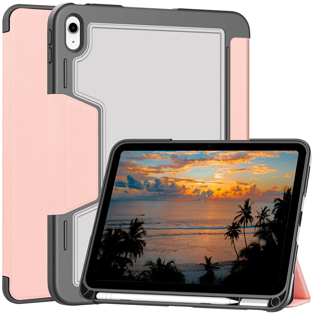 Laudtec Pbk251 Shockproof Tablet Case Clear Back Cover Pen Slot Simple Business Anti Scratch Thin For Ipad Air Pro 11 10.9 manufacture