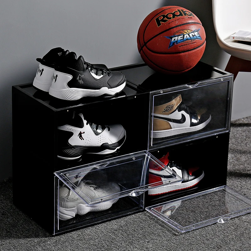 Shoe Box Sports Shoe Rack Basketball Shoe Holders Clear Display