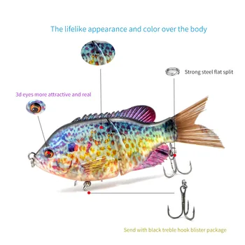 Wholesale Metal Live Bait Lure for Sunfish Fishing Freshwater & Sea Use Transparent Hard Bait with Hooks – Metal Jig – view 5