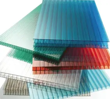 UV  transparent alveolar panel 8mm 10mm greenhouse polycarbonate sheet for roofing
