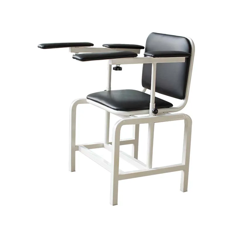 Medical Detachable Manual Phlebotomy Lab Chair Vaccinated Chair Blood Donor Couch  With Adjustable Armrest