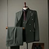 8025 Vintage Green (ชุดสูท+เสื้อกั๊ก+กางเกง)