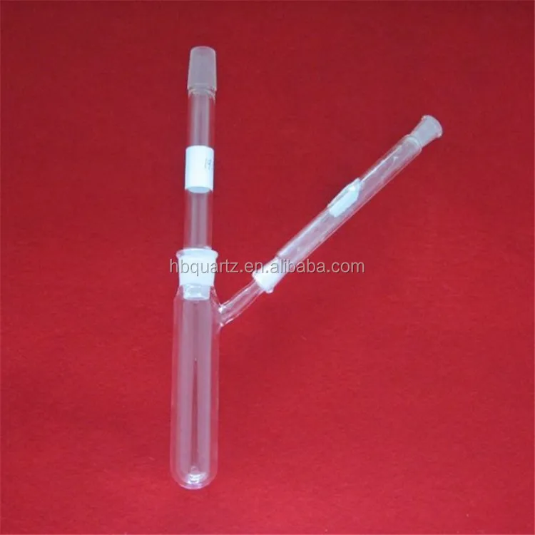 Round Bottom Grind Neck Customize clear Quartz  test Tube