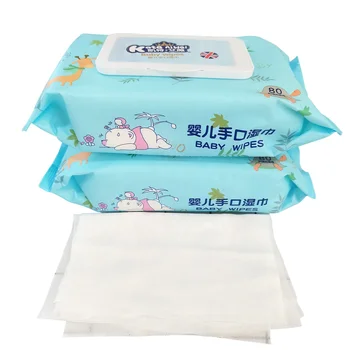 Cheap Baby Wipes Materials Disposable Wet Dry Wipes OEM Baby Cleaning Wipes Wet Tissue Towels Non Woven Spunlace Fabric