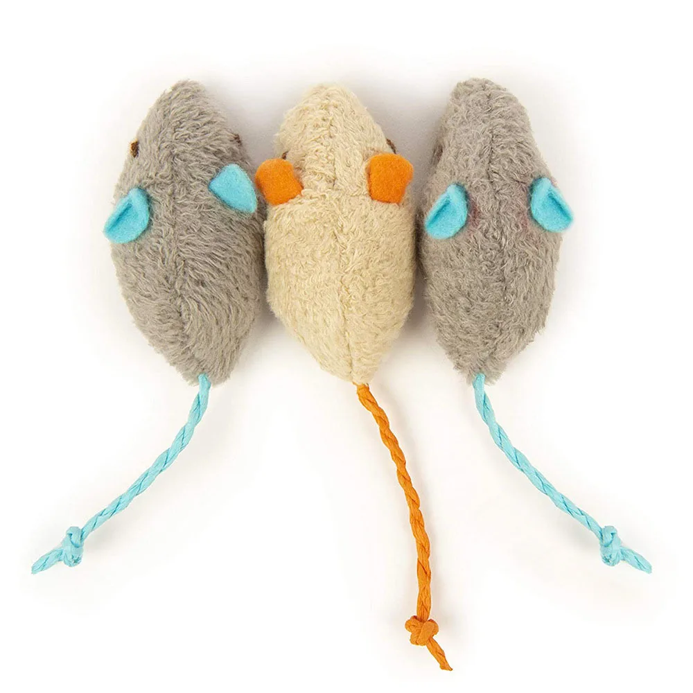 Pet Toy Catnip Mouse Cat Toy Funny Plush Mouse Kitten Cat Toy Soft ...