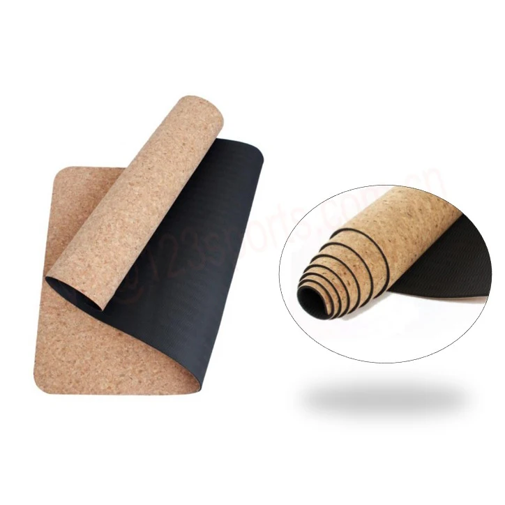 Таможня напечатала 6 мм экологически чистый натуральный каучуковый TPE пробка коврик для йоги