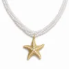 Estrella de mar torcida dorada