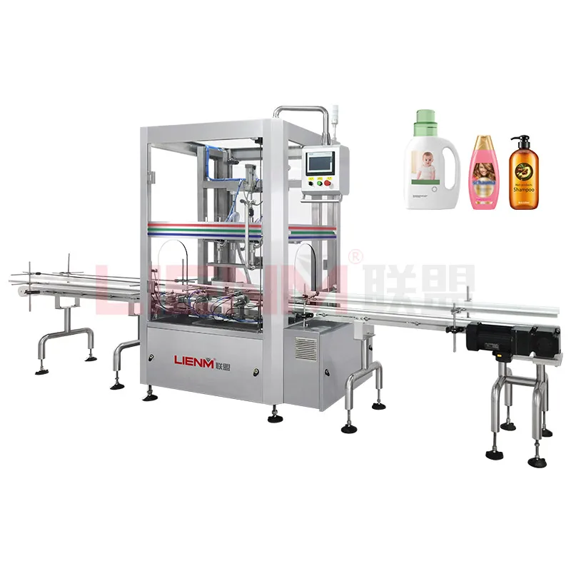 Automatic Liquid Filling Machine 2 Heads Bottling Liquid Soap Shower Gel Liquid Piston Filling Machine