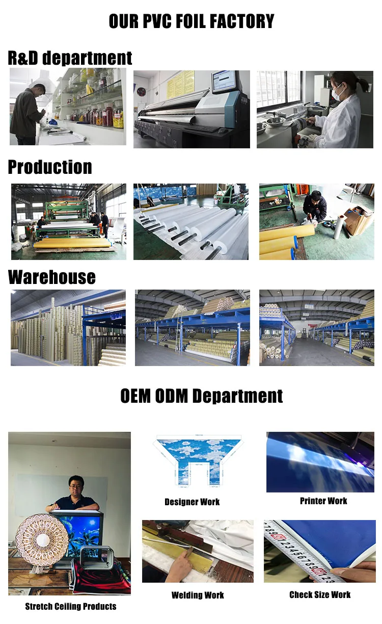 MSD PVC Film Roll Stretch Fabric Ceiling Film Roll Material Manufacturer Lack Foil Max Width 5 Meter 3 Meter Glossy Film supplier