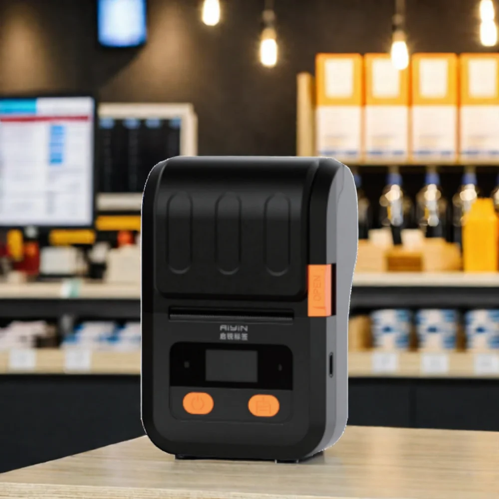 QIRUI&AIYIN 58mm Mini Bluetooth Portable Android Thermal Sticker Printer 2-Inch Mobile Bill Printer with Stock Status