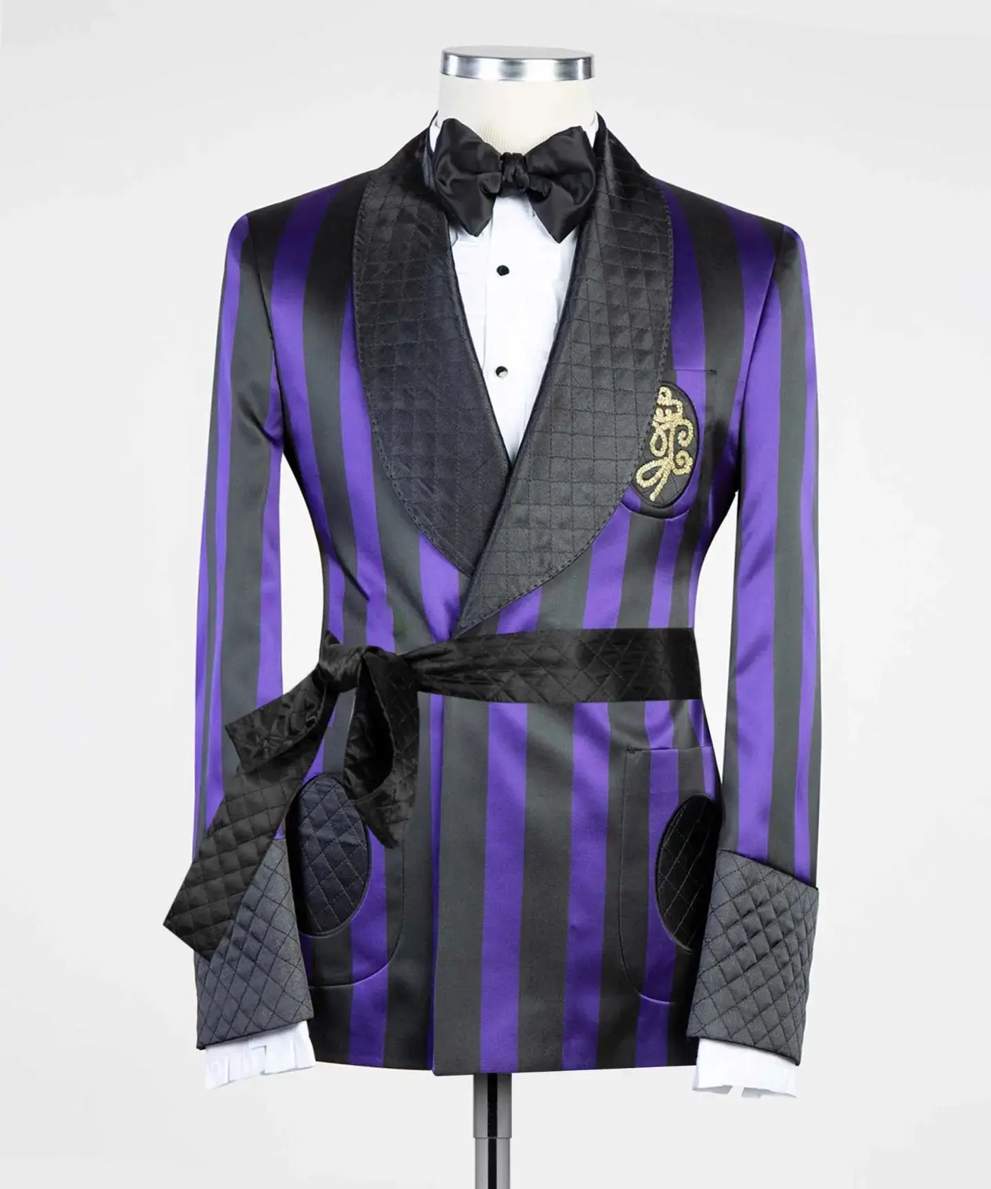 Custom Men Suits 2 Pieces Shawl Lapel Male Blazer Double Breasted