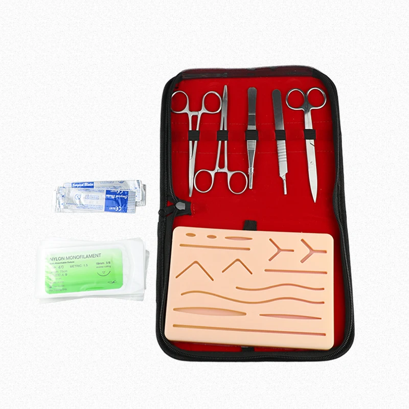 Medizinische Haut Naht Chirurgisches Schulungen Kit Pad Suture Trainings Kit b1 
