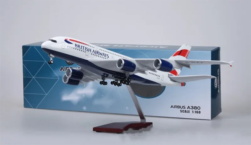 1/160 Lufthansa Airbus A380 Model - High-Quality Diecast