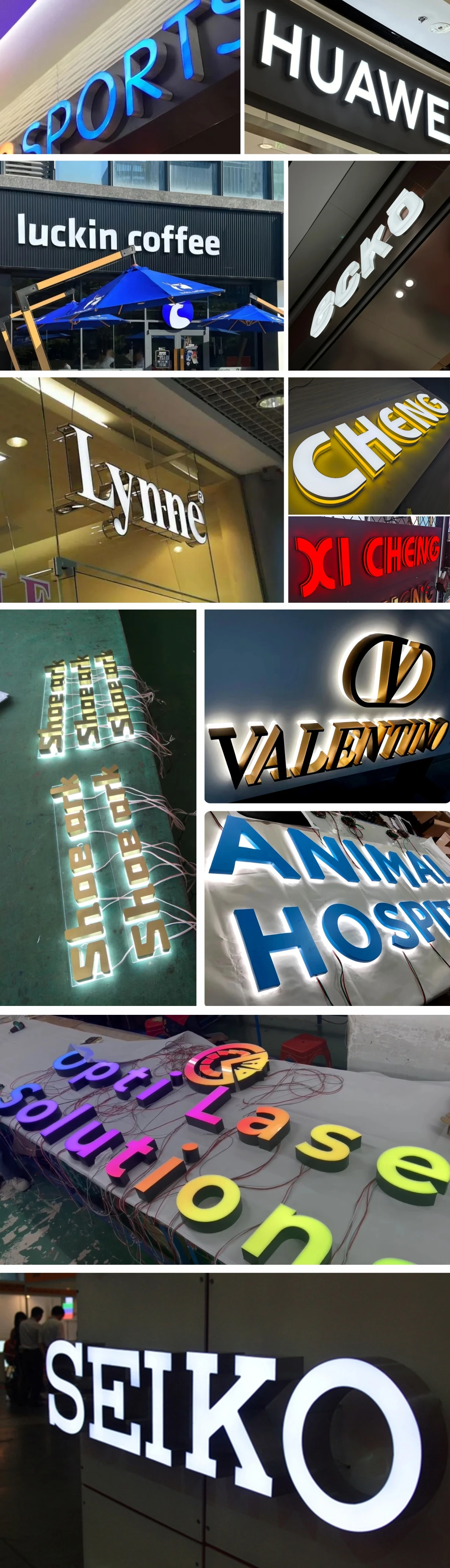 Acrylic Led Sign Board 3d Letters Mirror Sign Custom 3d Led Illuminated ...