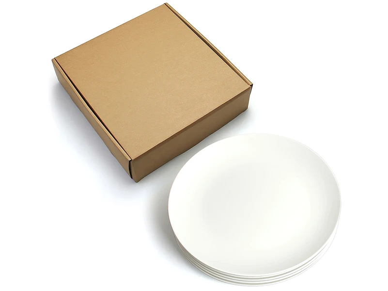 Wholesale Ceramic Platter White Round Side Plates Fine Bone China