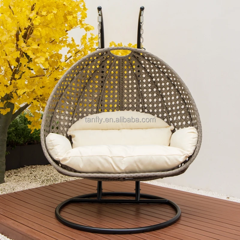 Columpio De Patio Para Exteriores,Mueble Colgante De Ratán Con Soporte