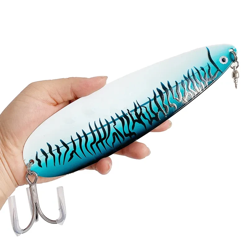 Trolling Flasher Fishing Spoon Silver Scale Chrome Sling Blade Dodger