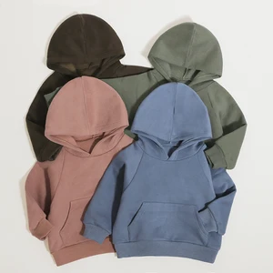 Best Selling Winter Fall Kids Clothes Tween Girls Hooded Sweatshirt With Pocket Toddler Pullover Long Sleeves Kid Tops