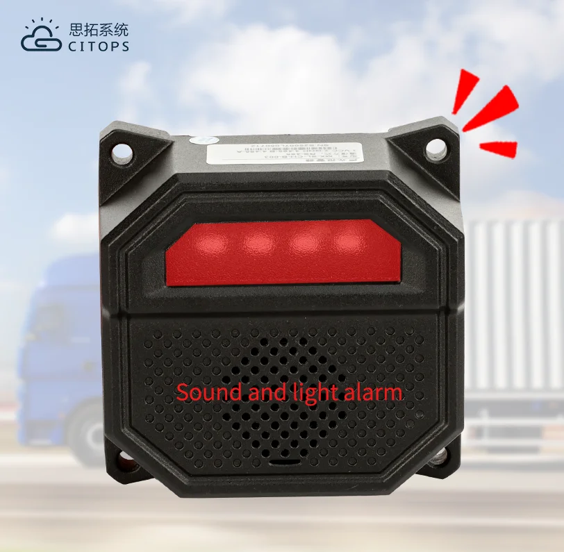 product blind spot warning system 5w speaker led strobe light vehicle blind spot alarm pedestrian voice warning ip67 industrial alarm-2