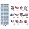 24 pcs/set - independence day straw