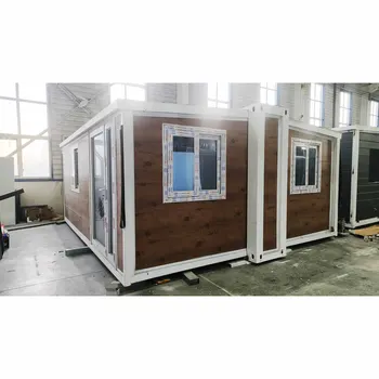 Minimalist Design 20ft Expandable Steel Structure Container House Modular Sandwich Panel Villa Apartment Use