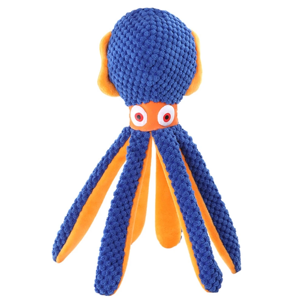 Dogs for Squeak Dog Chew Toy Stuffed Plush Squid Toy Durable Octopus Plush Dog Toys