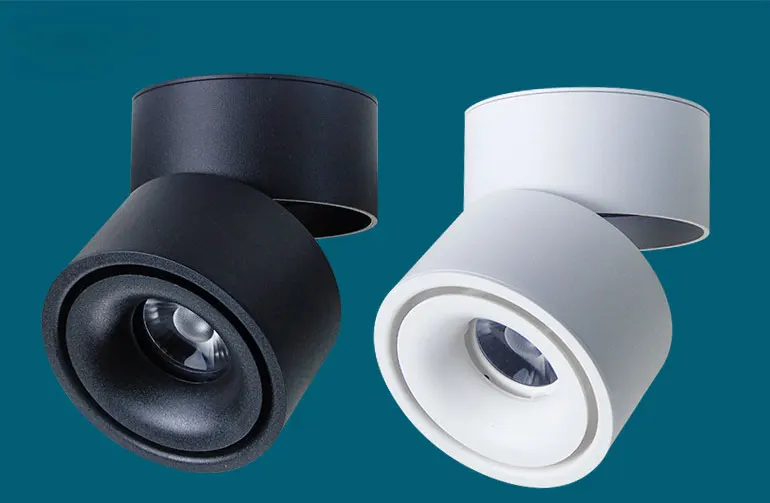 Folding spotlight led surface mounted spotlight surface mounted downlight track light cob ceiling downlight