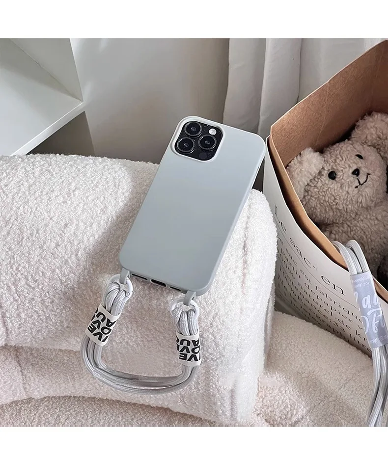Suitable For IPhone 15 Phone Case New Crossbody Strap Iphone 14 Pro Max Niche High Sensitivity_voghion.com