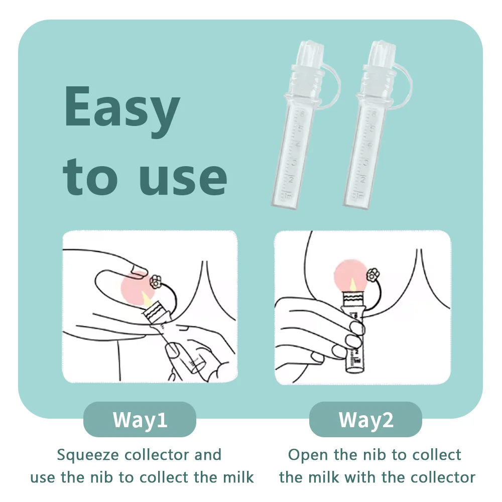 Colostrum Feeding   Kit 6ml/6pcs Silicone Breast Milk Collector and Storage Case Ready-to-Use Reusable BPA Free