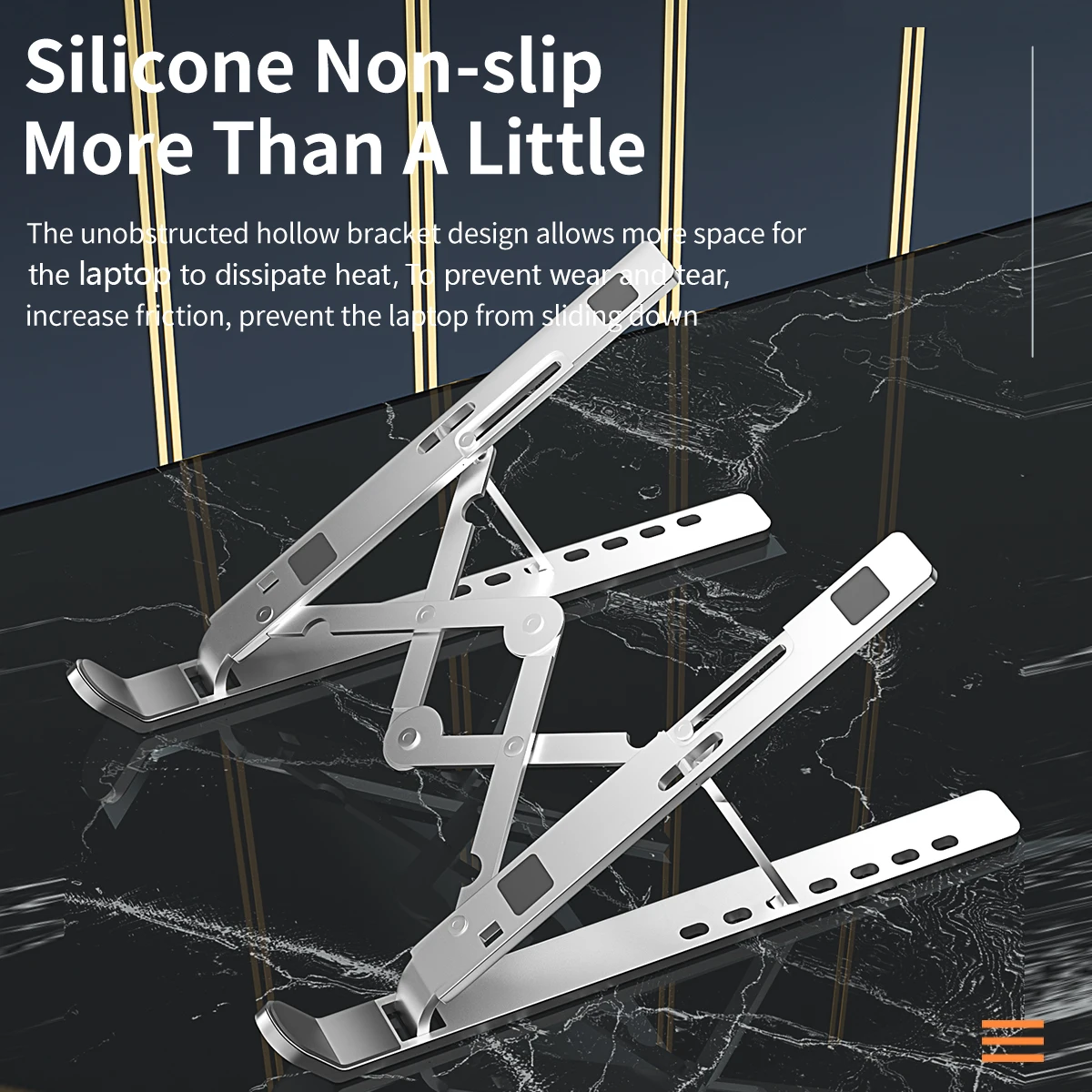 Cooler Laptop Desk Stand Adjustable Laptop Extension Stand Foldable